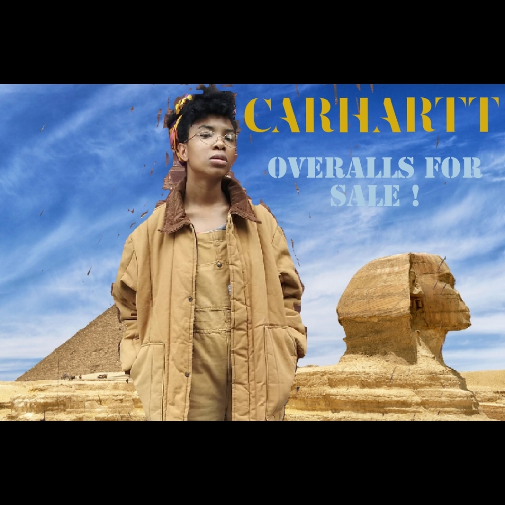 Mens small sixed distressed CARHARTT Overalls!